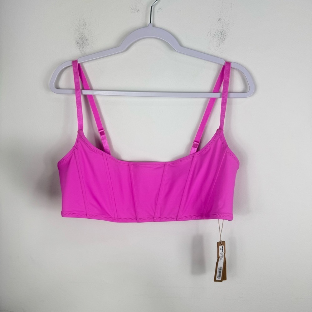 NWT SKIMS Fit Everybody Corset Top Neon Pink Size 3X - Picture 2 of 9